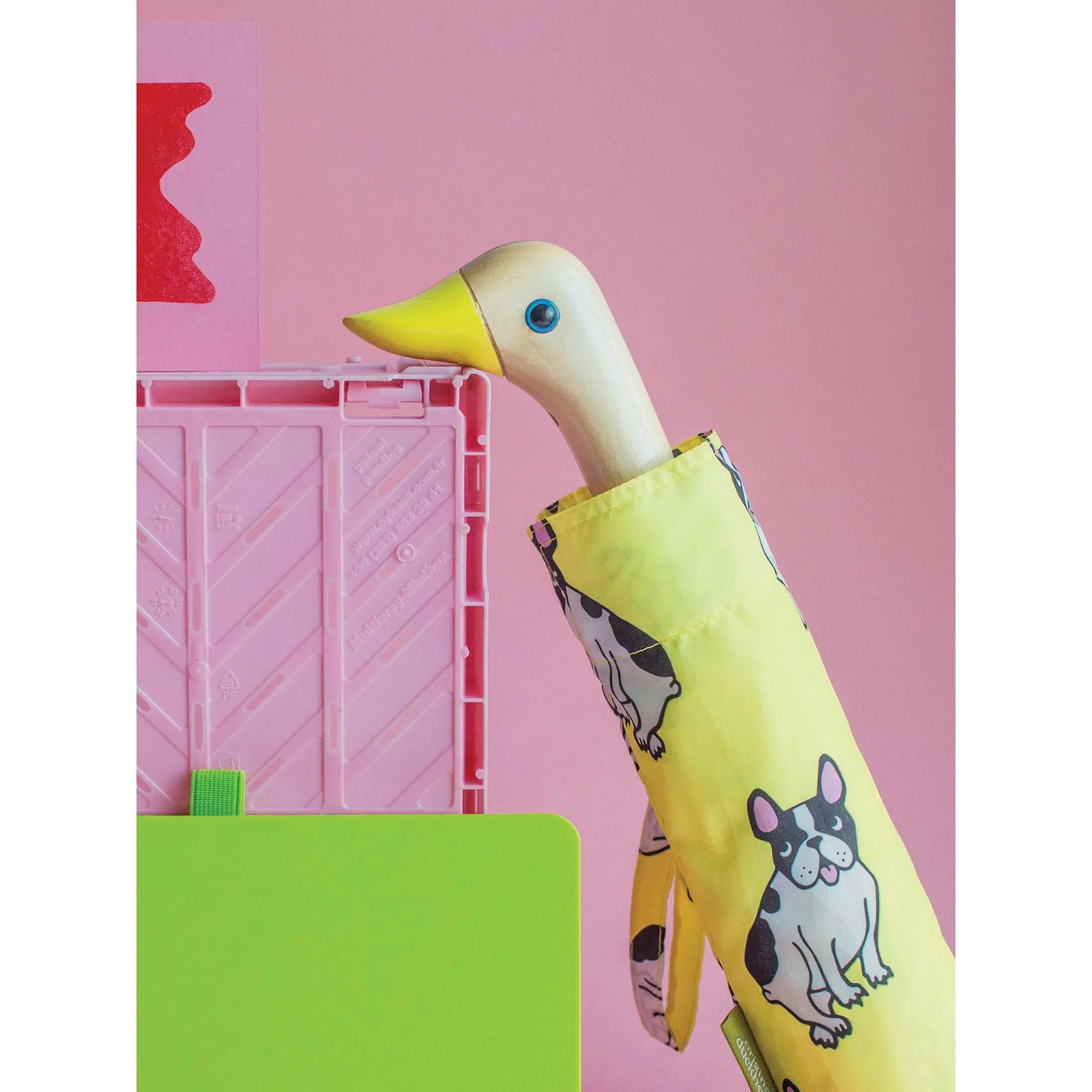 ORIGINAL DUCKHEAD - COMPACT UMBRELLA | COUCOU SUZETTE BOULEDOGUE YELLOW - Image 3