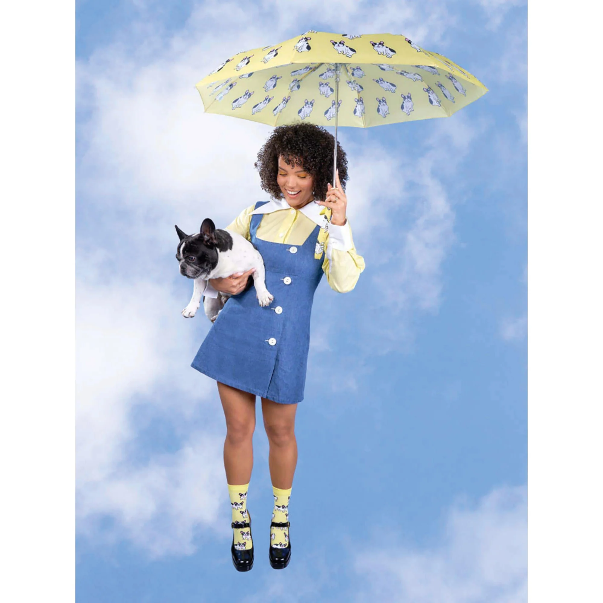 ORIGINAL DUCKHEAD - COMPACT UMBRELLA | COUCOU SUZETTE BOULEDOGUE YELLOW - Image 6
